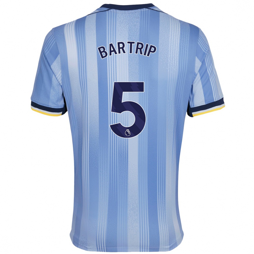 Women Football Molly Bartrip #5 Light Blue Away Jersey 2024/25 T-Shirt Za