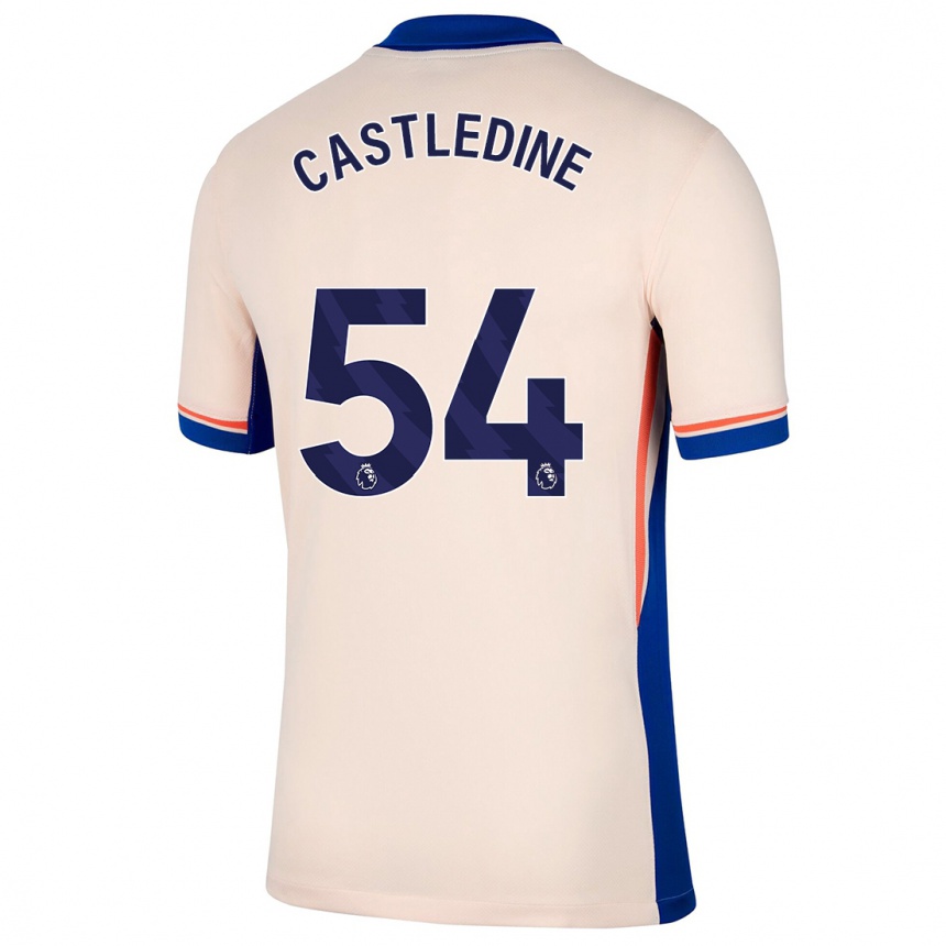 Women Football Leo Castledine #54 Light Beige Away Jersey 2024/25 T-Shirt Za