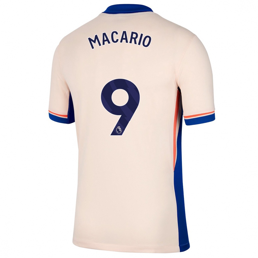 Women Football Catarina Macario #9 Light Beige Away Jersey 2024/25 T-Shirt Za