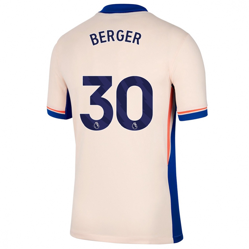 Women Football Ann-Katrin Berger #30 Light Beige Away Jersey 2024/25 T-Shirt Za