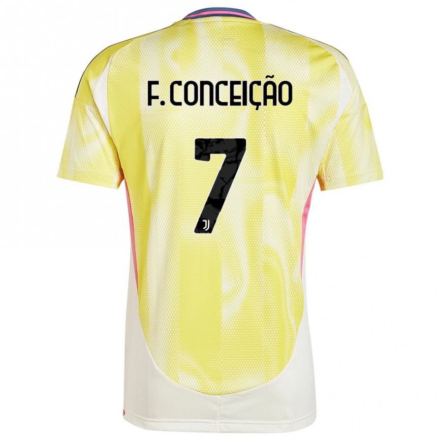 Women Football Francisco Conceicao #7 Orange Away Jersey 2024/25 T-Shirt Za