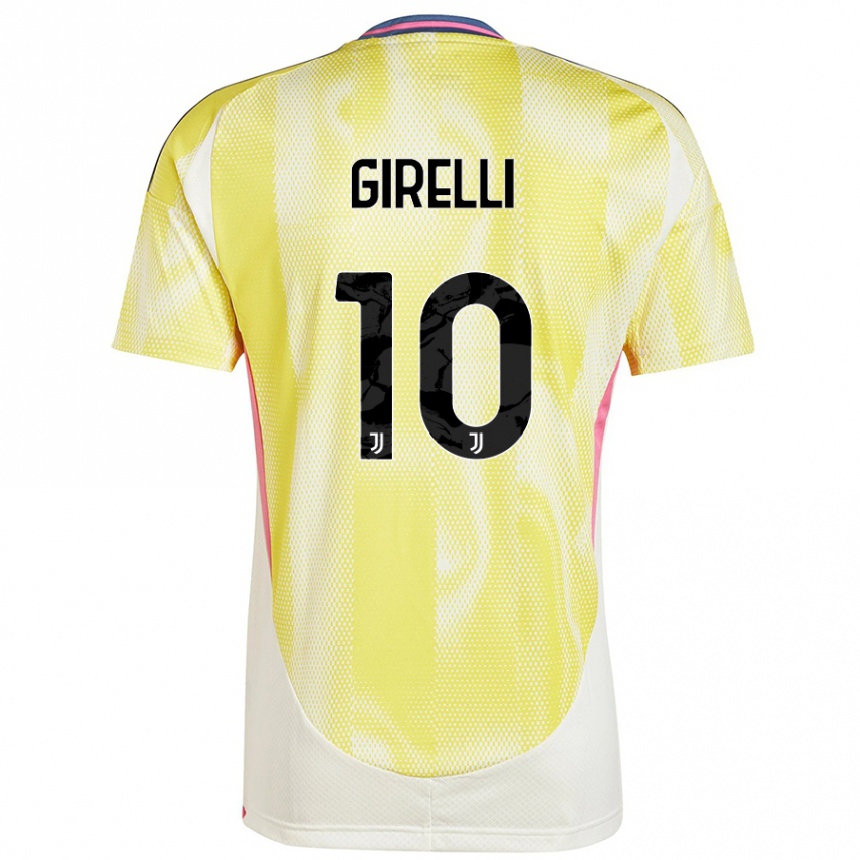 Women Football Cristiana Girelli #10 Solar Yellow Away Jersey 2024/25 T-Shirt Za