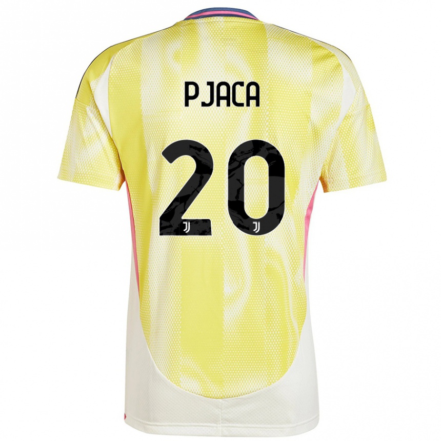 Women Football Marko Pjaca #20 Solar Yellow Away Jersey 2024/25 T-Shirt Za