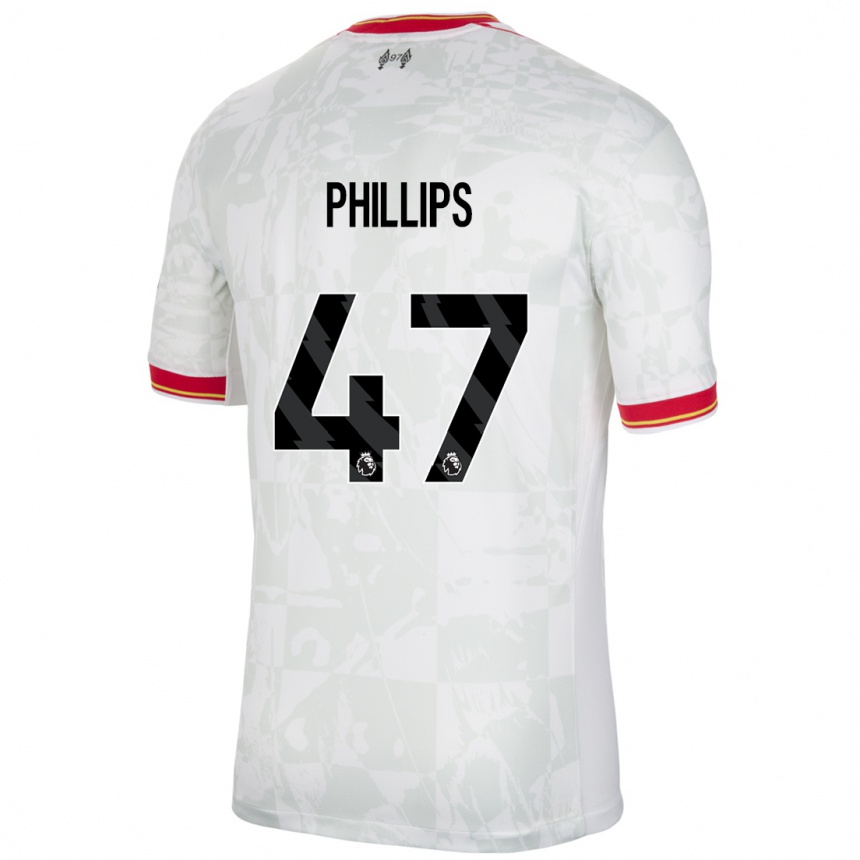 Women Football Nathaniel Phillips #47 White Red Black Third Jersey 2024/25 T-Shirt Za