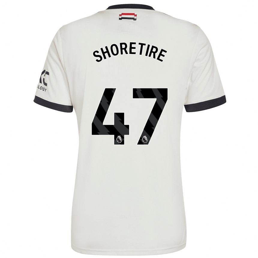 Women Football Shola Shoretire #47 Off White Third Jersey 2024/25 T-Shirt Za