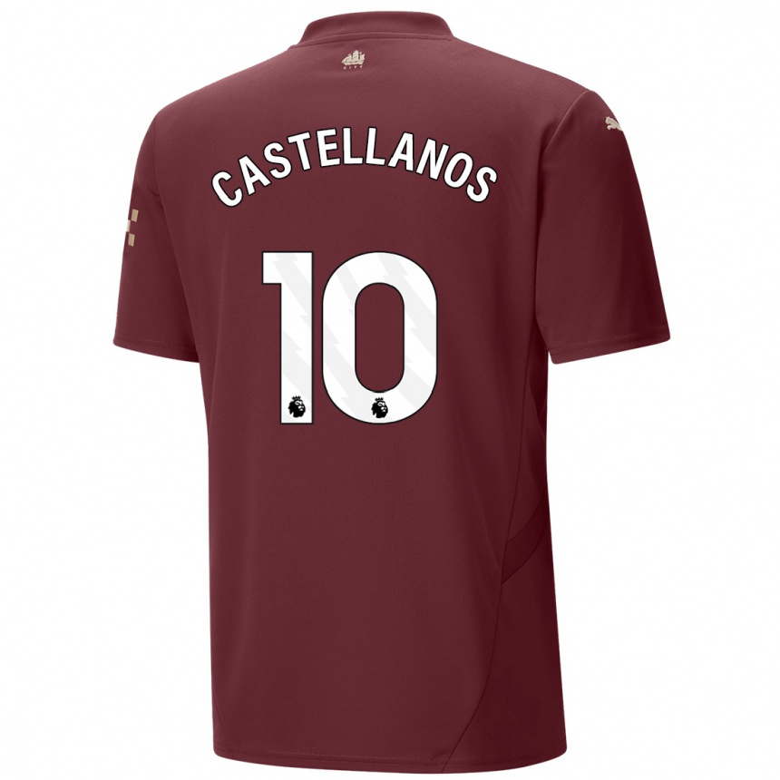 Women Football Deyna Castellanos #10 Maroon Third Jersey 2024/25 T-Shirt Za