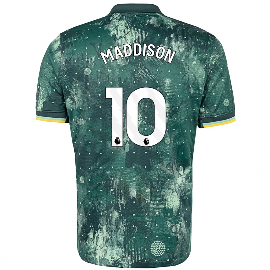 Women Football James Maddison #10 Mint Green Third Jersey 2024/25 T-Shirt Za