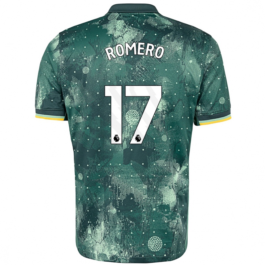 Women Football Cristian Romero #17 Mint Green Third Jersey 2024/25 T-Shirt Za