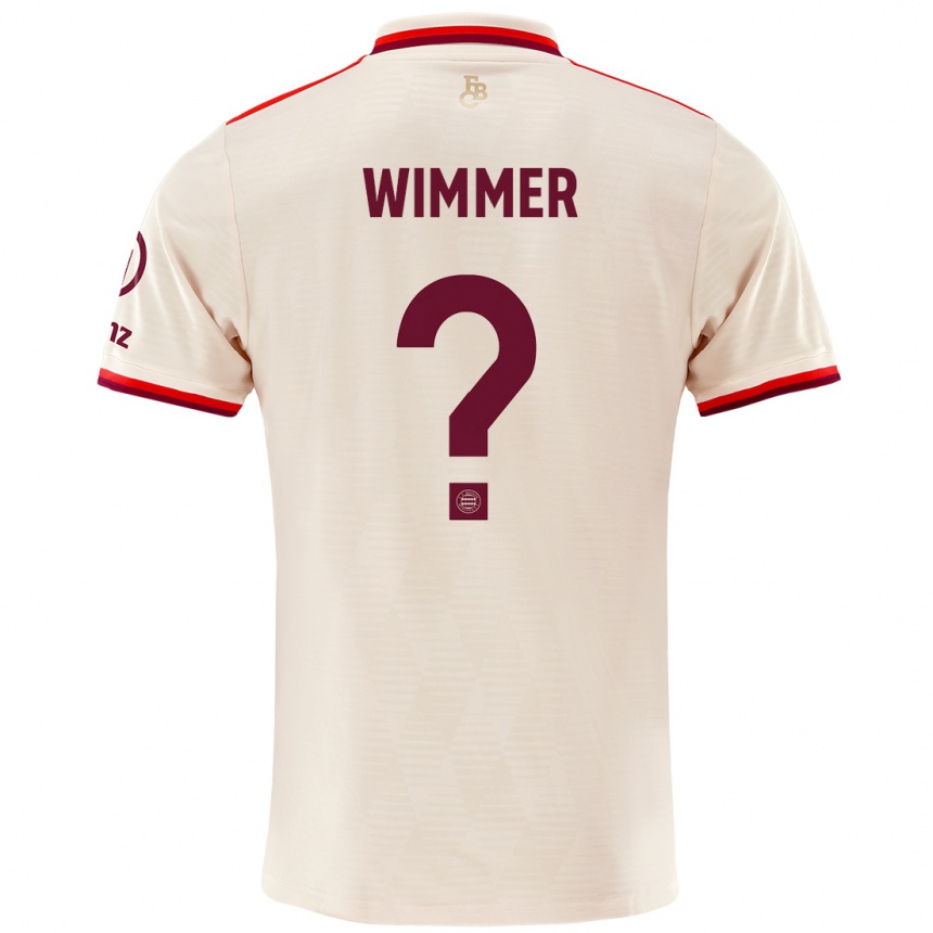 Women Football Benedikt Wimmer #0 Linen Third Jersey 2024/25 T-Shirt Za