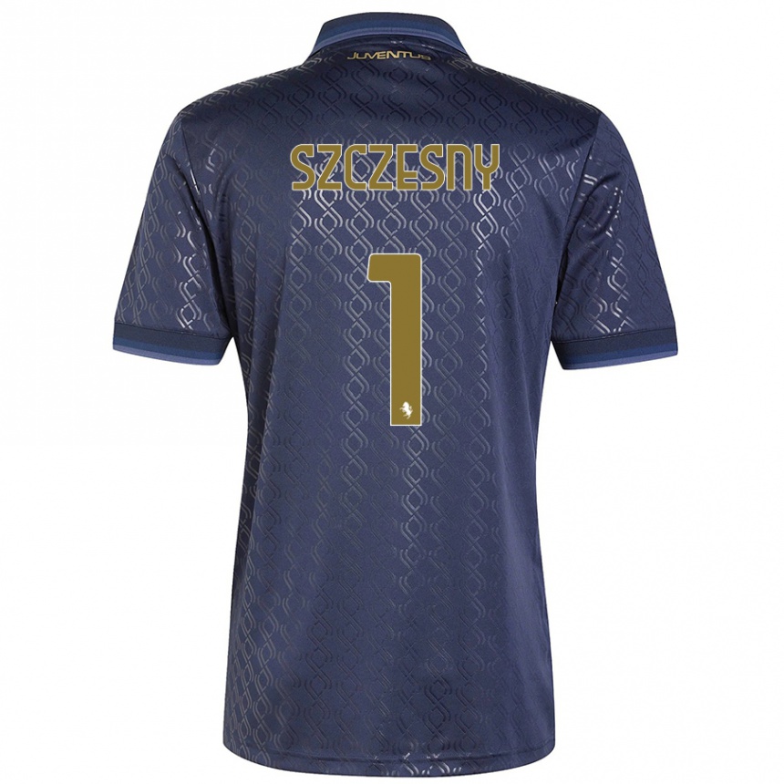 Women Football Wojciech Szczesny #1 Navy Blue Third Jersey 2024/25 T-Shirt Za