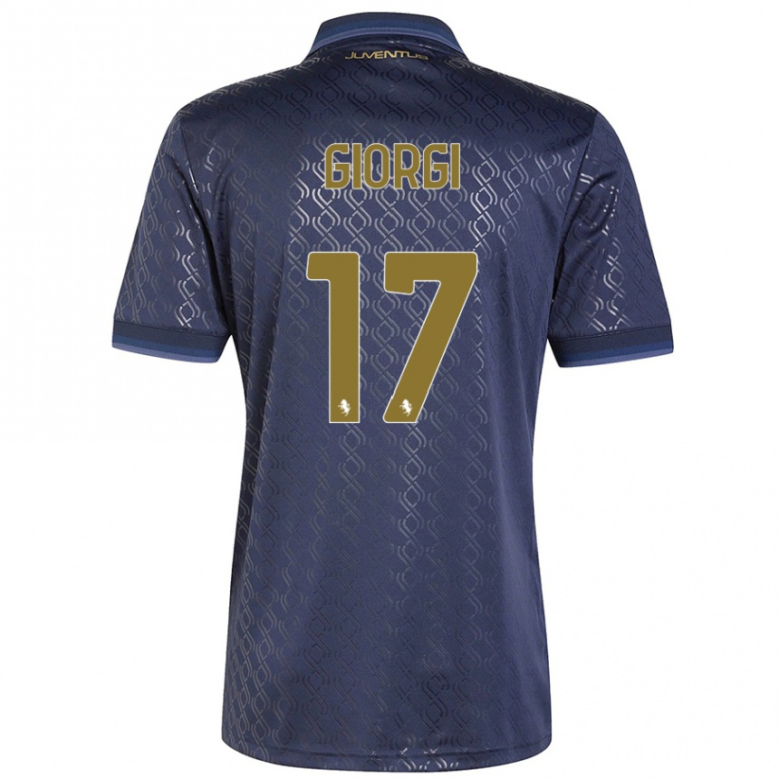 Women Football Lorenzo Giorgi #17 Navy Blue Third Jersey 2024/25 T-Shirt Za