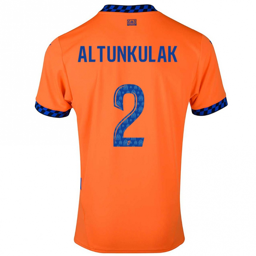 Women Football Selen Altunkulak #2 Orange Dark Blue Third Jersey 2024/25 T-Shirt Za