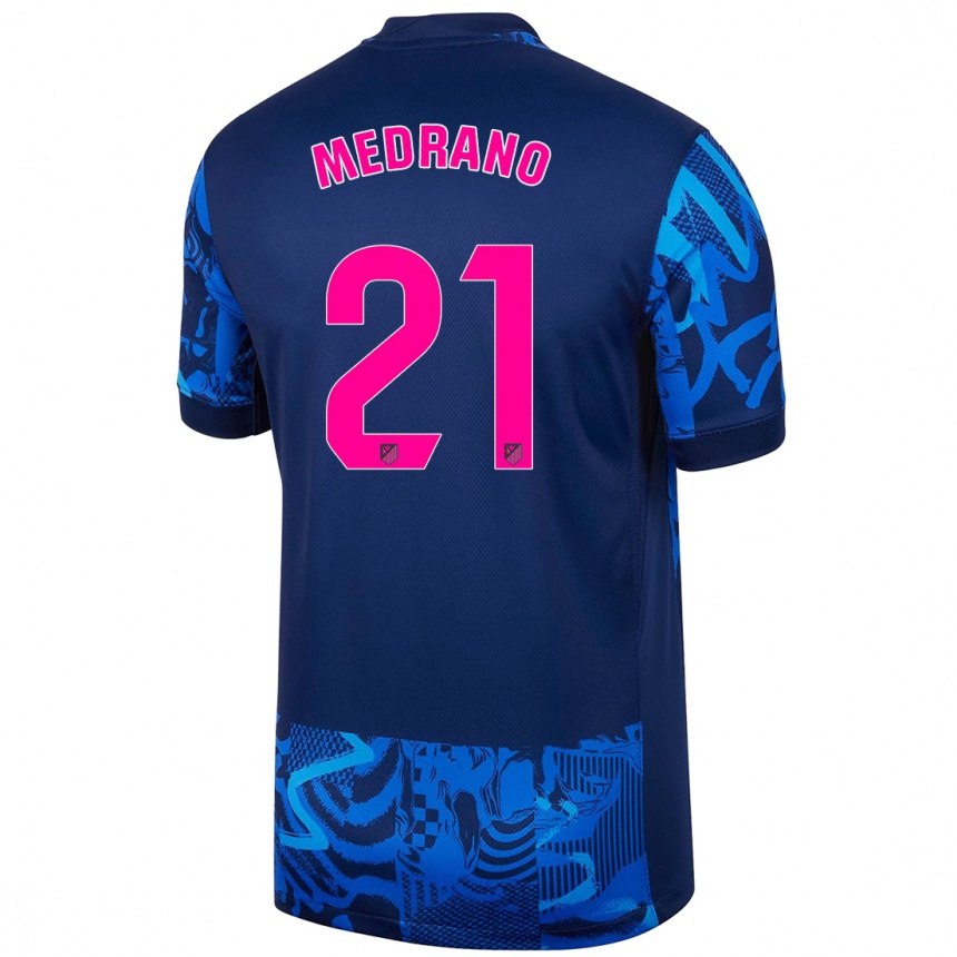 Women Football Fernando Medrano #21 Royal Blue Third Jersey 2024/25 T-Shirt Za