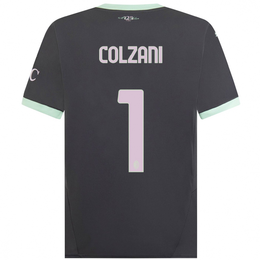 Women Football Edoardo Colzani #1 Grey Third Jersey 2024/25 T-Shirt Za