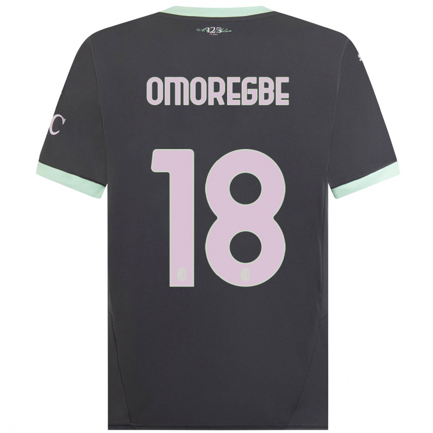 Women Football Bob Murphy Omoregbe #18 Grey Third Jersey 2024/25 T-Shirt Za