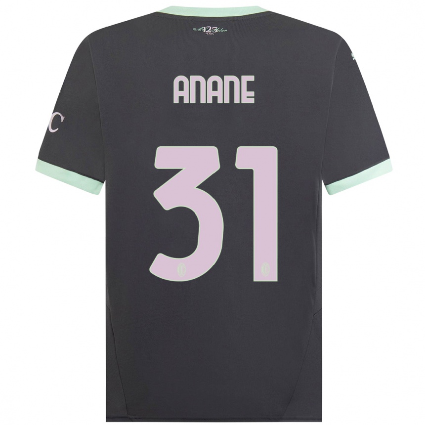 Women Football Emmanuel Anane #31 Grey Third Jersey 2024/25 T-Shirt Za