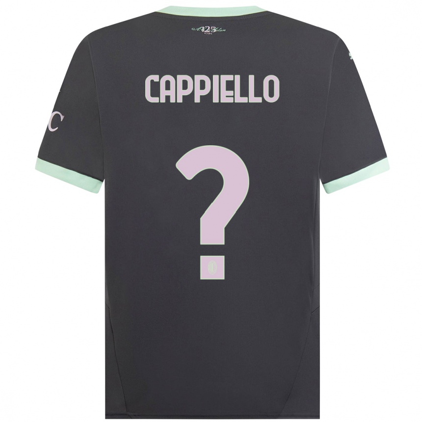 Women Football Flavio Cappiello #0 Grey Third Jersey 2024/25 T-Shirt Za