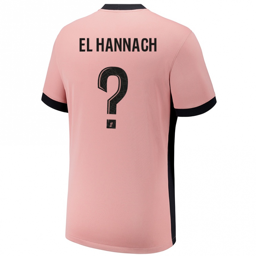 Women Football Younes El Hannach #0 Rust Pink Third Jersey 2024/25 T-Shirt Za