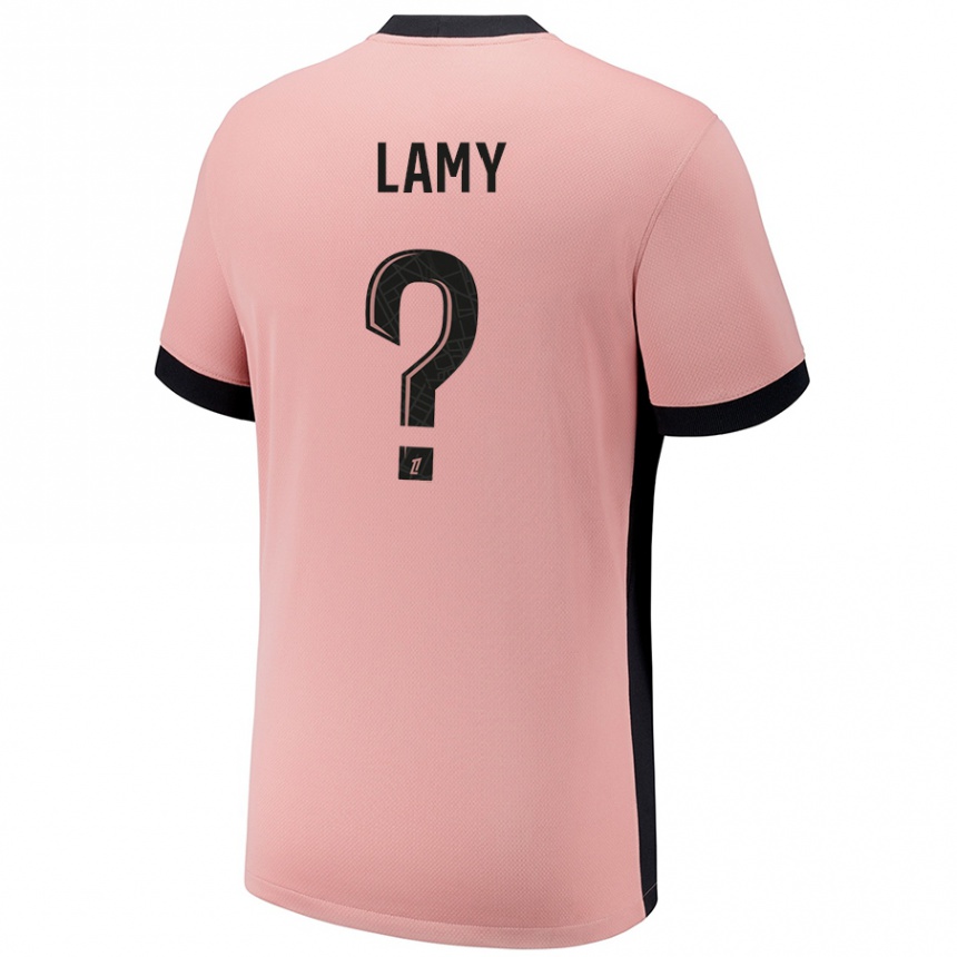 Women Football Hugo Lamy #0 Rust Pink Third Jersey 2024/25 T-Shirt Za