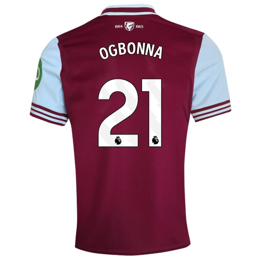 Kids Football Angelo Ogbonna #21 Dark Red Home Jersey 2024/25 T-Shirt Za