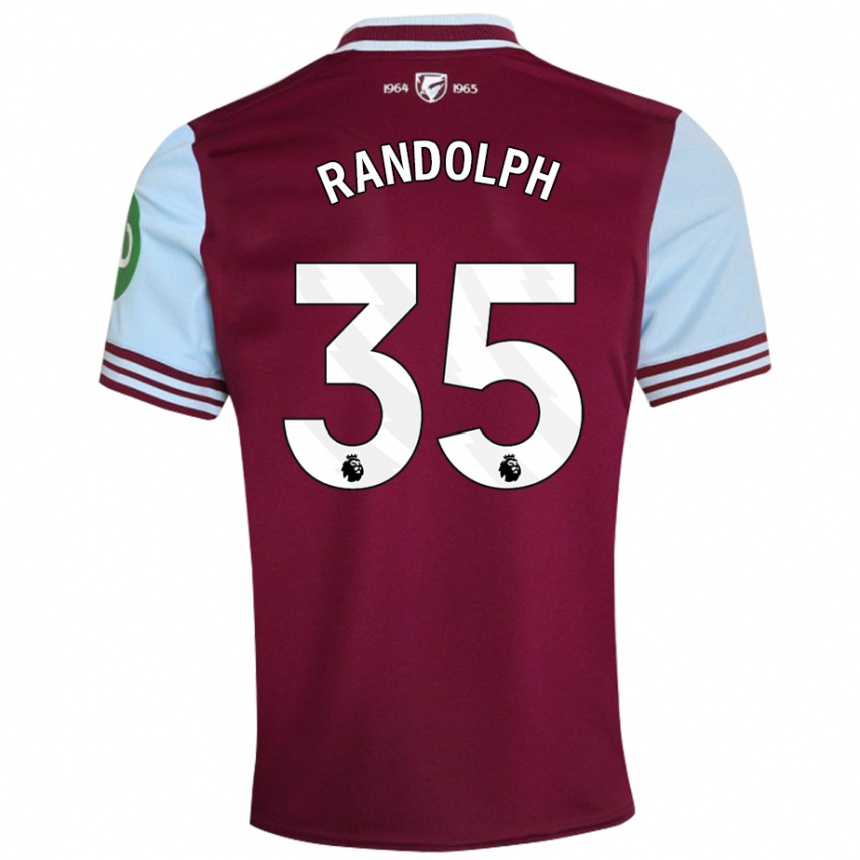 Kids Football Darren Randolph #35 Dark Red Home Jersey 2024/25 T-Shirt Za