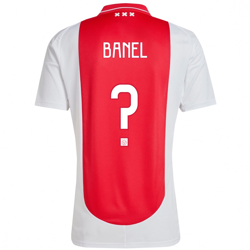 Kids Football Jaydon Banel #0 Red White Home Jersey 2024/25 T-Shirt Za