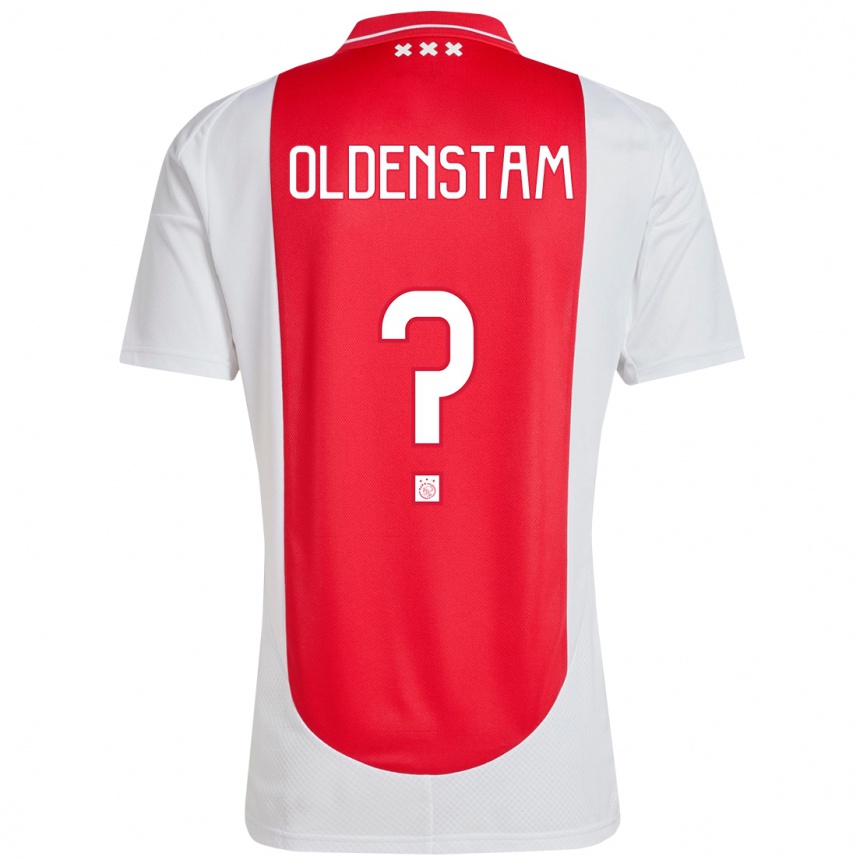 Kids Football Lyfe Oldenstam #0 Red White Home Jersey 2024/25 T-Shirt Za