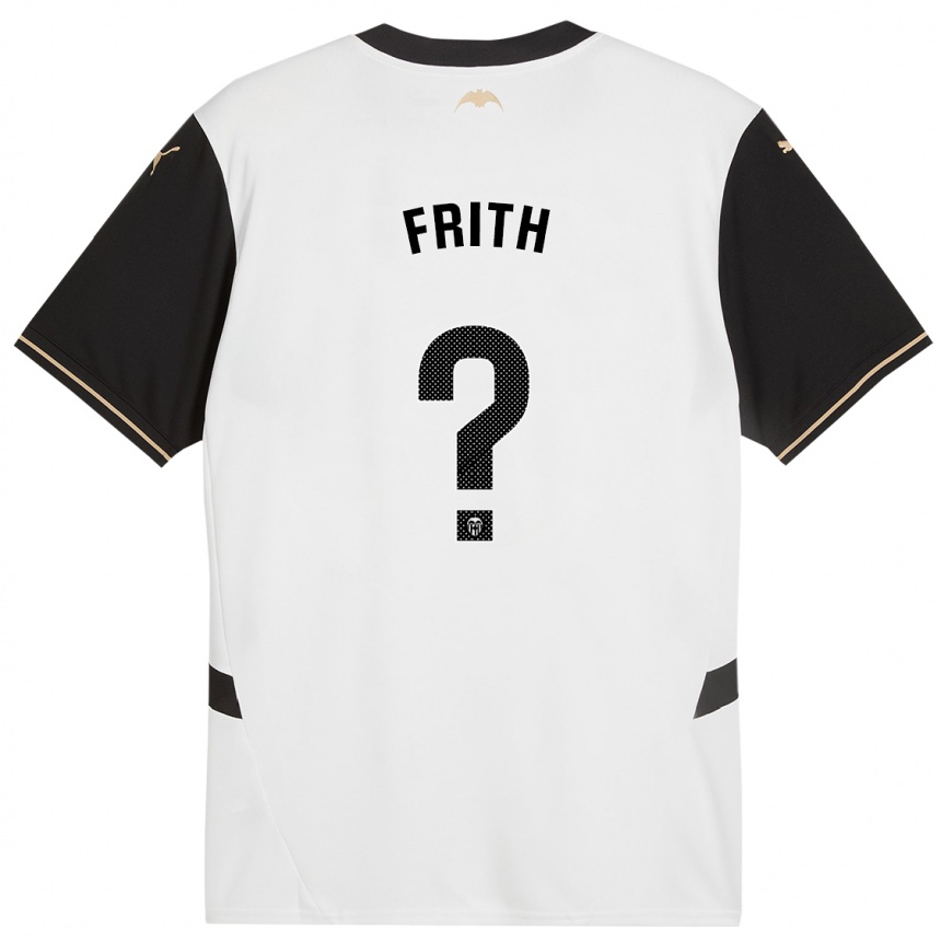 Kids Football Declan Frith #0 White Black Home Jersey 2024/25 T-Shirt Za