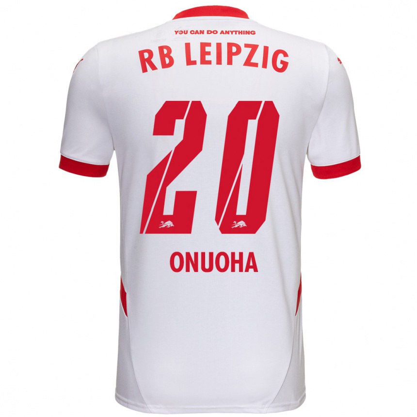 Kids Football Chilohem Onuoha #20 White Red Home Jersey 2024/25 T-Shirt Za