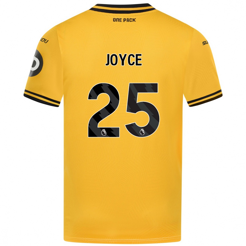 Kids Football Leonie Joyce #25 Yellow Home Jersey 2024/25 T-Shirt Za