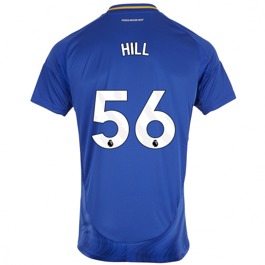 Kids Football Deniche Hill #56 Blue White Home Jersey 2024/25 T-Shirt Za