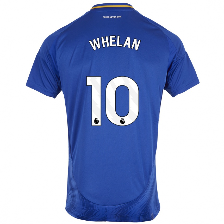 Kids Football Aileen Whelan #10 Blue White Home Jersey 2024/25 T-Shirt Za