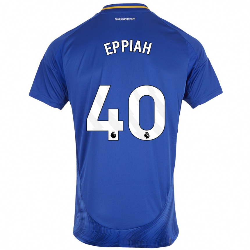 Kids Football Josh Eppiah #40 Blue White Home Jersey 2024/25 T-Shirt Za