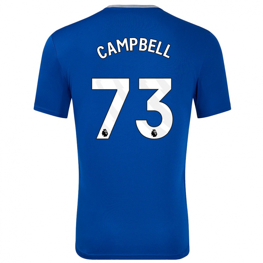 Kids Football Elijah Campbell #73 Blue With Home Jersey 2024/25 T-Shirt Za