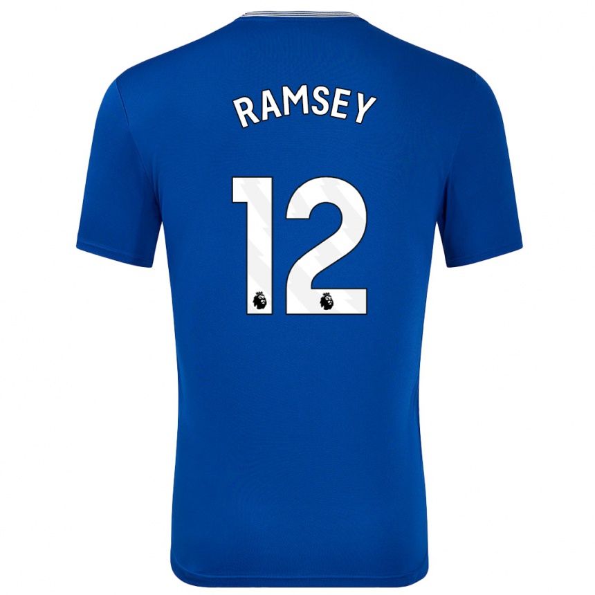 Kids Football Emily Ramsey #12 Blue With Home Jersey 2024/25 T-Shirt Za