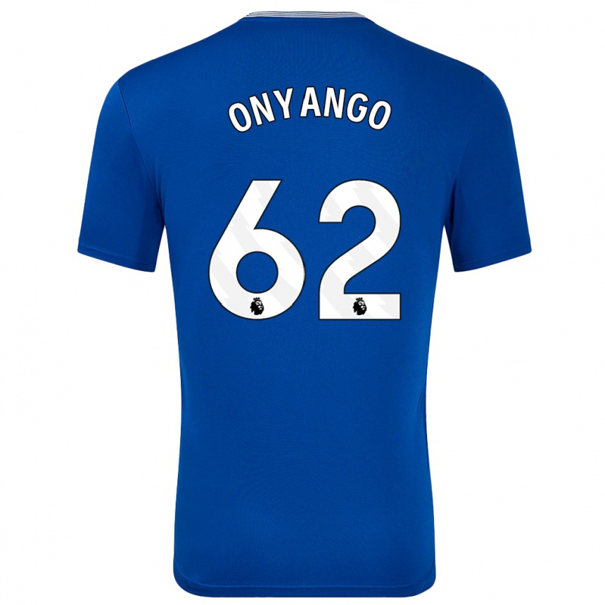 Kids Football Tyler Onyango #62 Blue With Home Jersey 2024/25 T-Shirt Za