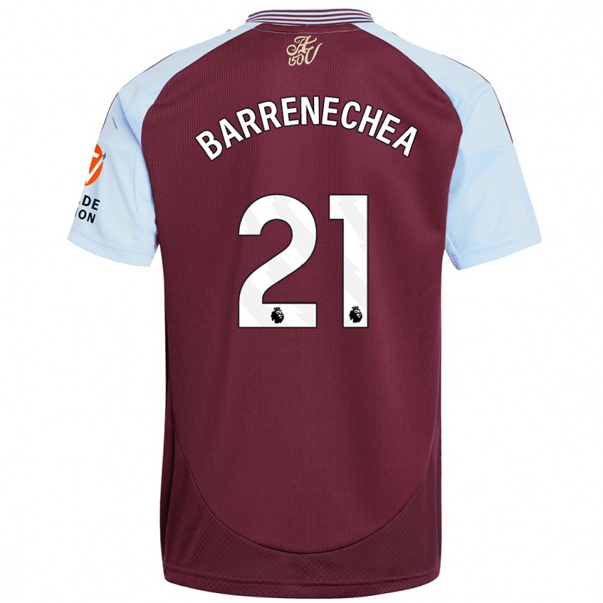 Kids Football Enzo Barrenechea #21 Burgundy Sky Blue Home Jersey 2024/25 T-Shirt Za