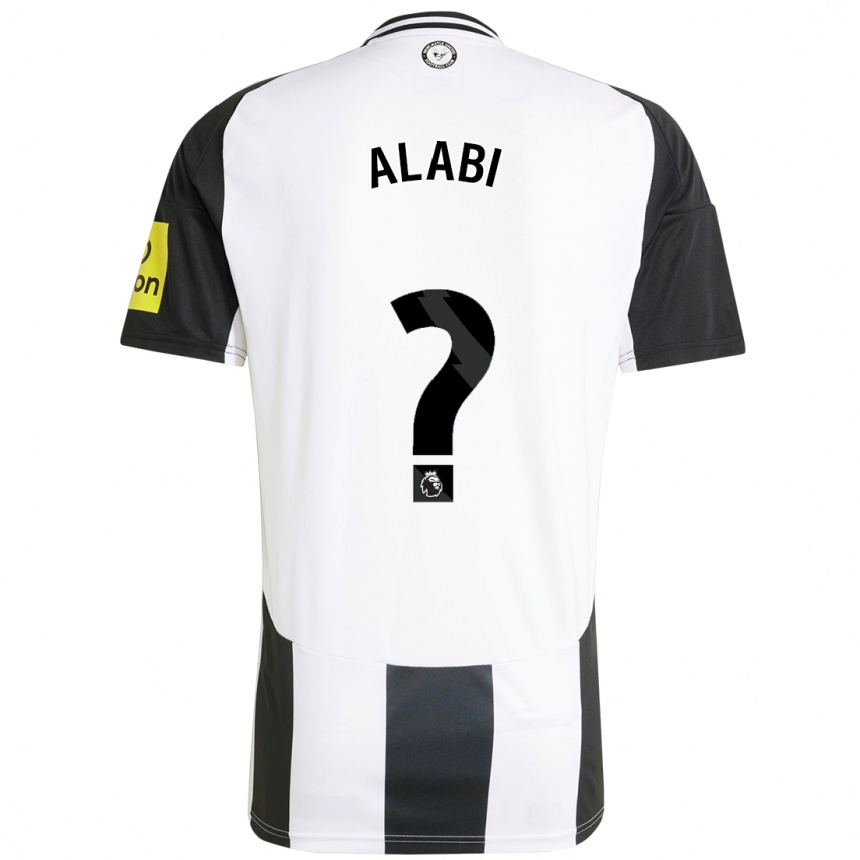 Kids Football Sam Alabi #0 White Black Home Jersey 2024/25 T-Shirt Za