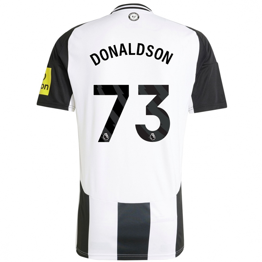 Kids Football Josh Donaldson #73 White Black Home Jersey 2024/25 T-Shirt Za