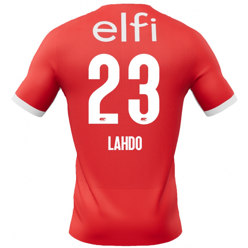 Kids Football Mayckel Lahdo #23 Red White Home Jersey 2024/25 T-Shirt Za