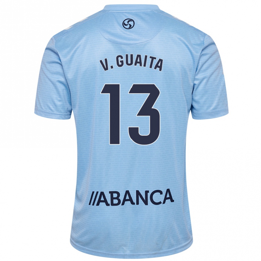 Kids Football Vicente Guaita #13 Sky Blue Home Jersey 2024/25 T-Shirt Za