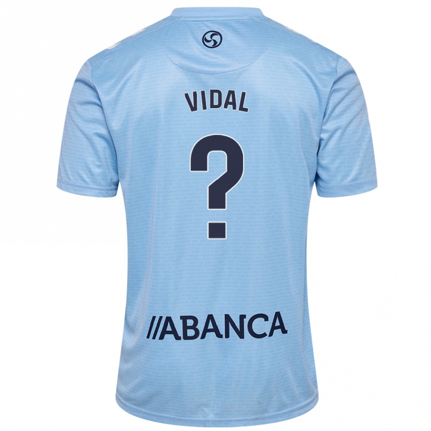 Kids Football Marc Vidal #0 Sky Blue Home Jersey 2024/25 T-Shirt Za