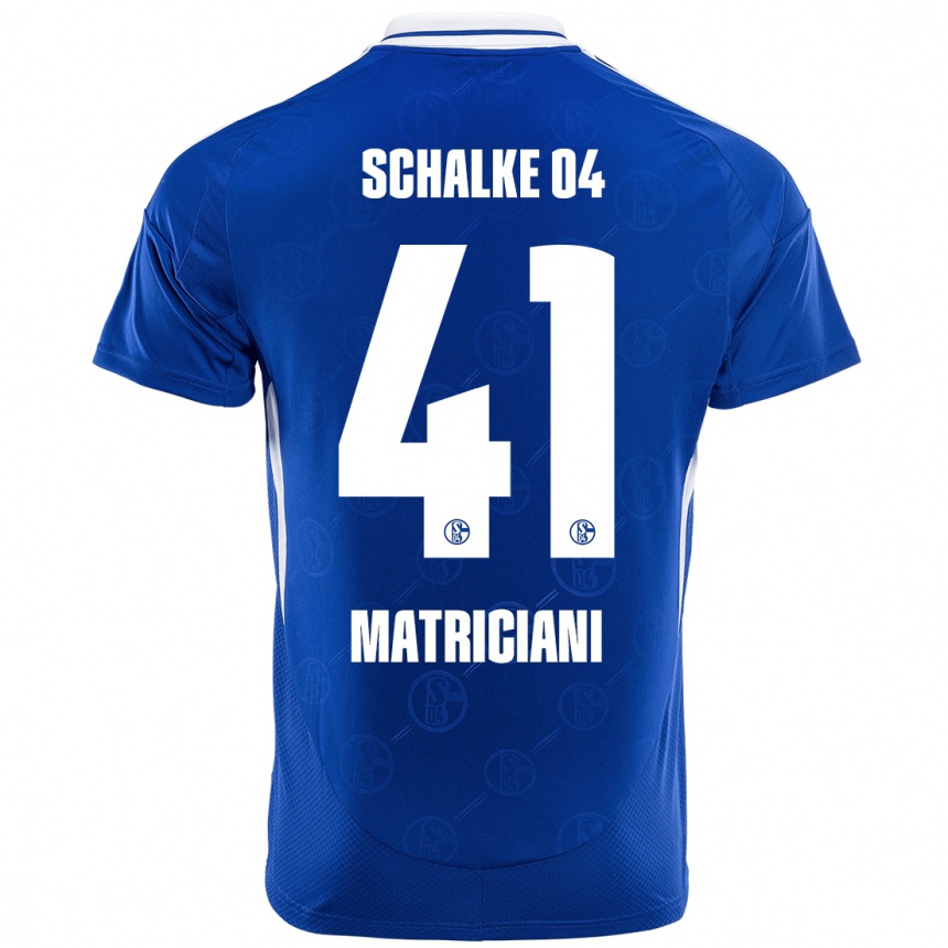 Kids Football Henning Matriciani #41 Royal Blue Home Jersey 2024/25 T-Shirt Za