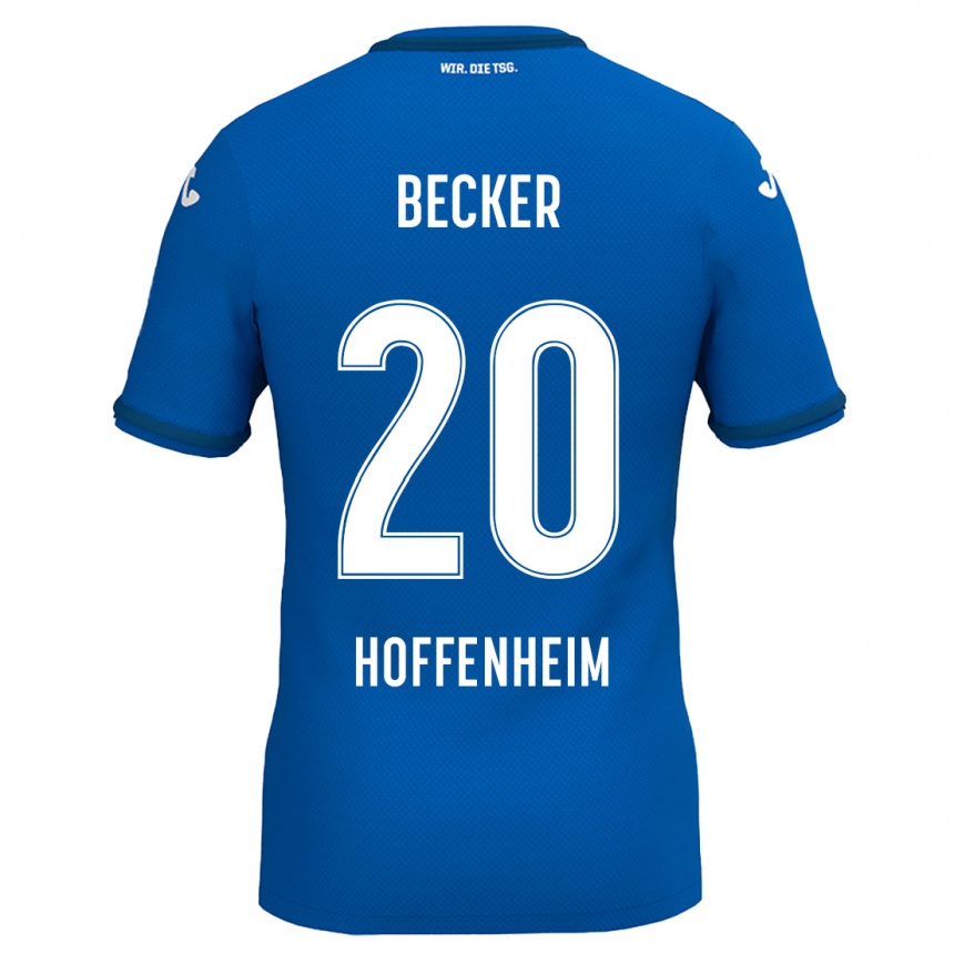 Kids Football Finn Ole Becker #20 Royal Blue Home Jersey 2024/25 T-Shirt Za