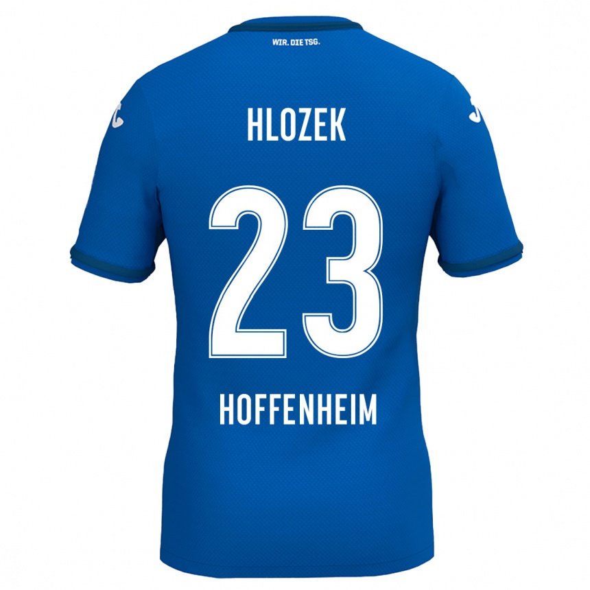 Kids Football Adam Hlozek #23 Royal Blue Home Jersey 2024/25 T-Shirt Za