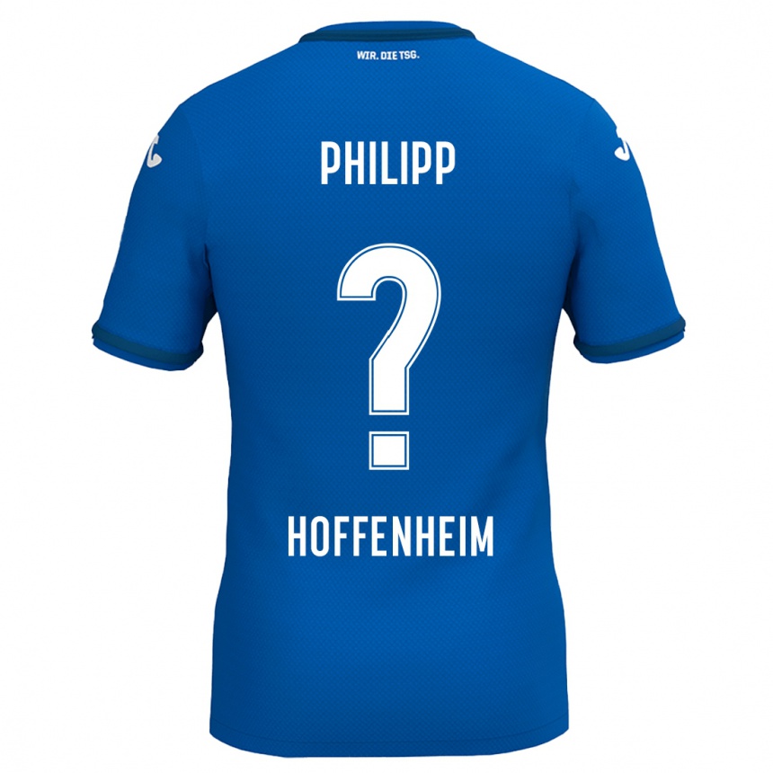 Kids Football Tim Philipp #0 Royal Blue Home Jersey 2024/25 T-Shirt Za