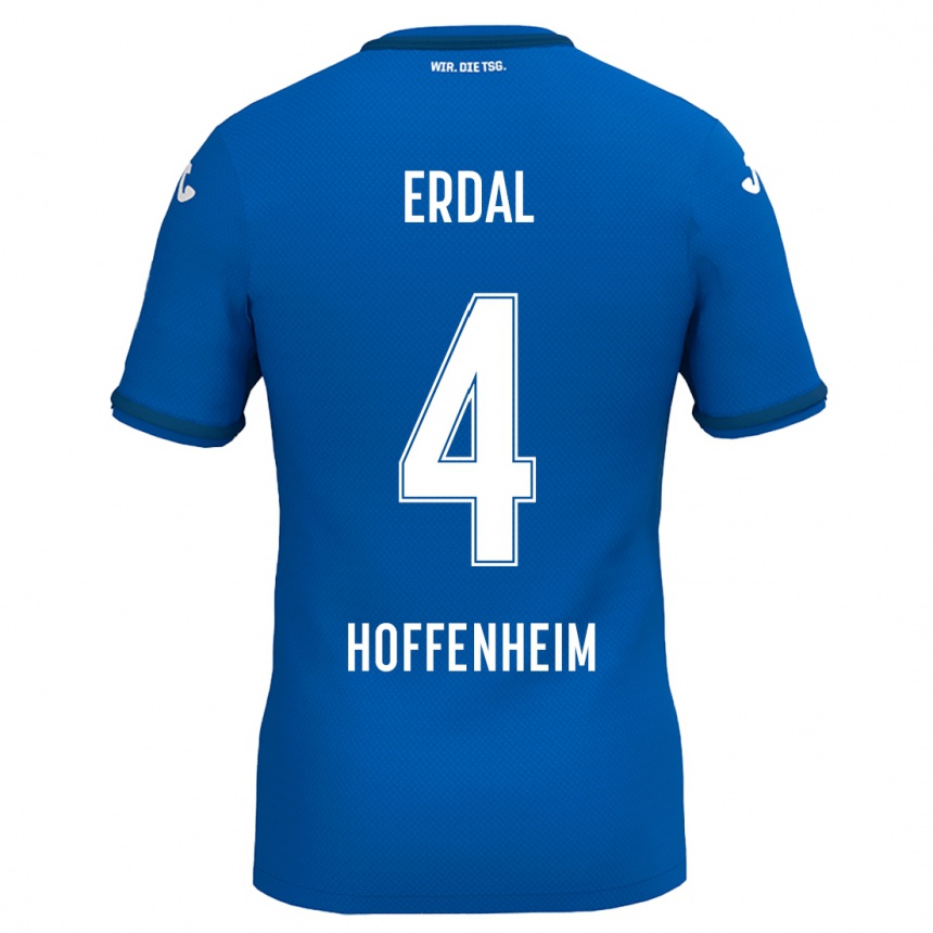 Kids Football İzzet Erdal #4 Royal Blue Home Jersey 2024/25 T-Shirt Za