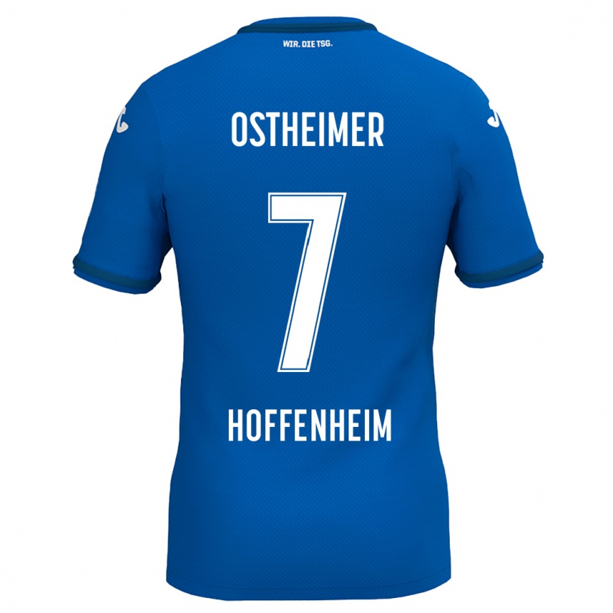 Kids Football Nevio Ostheimer #7 Royal Blue Home Jersey 2024/25 T-Shirt Za