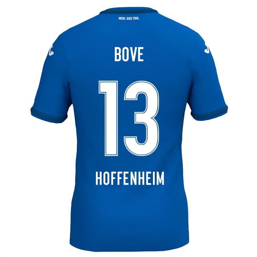 Kids Football Nevio Bove #13 Royal Blue Home Jersey 2024/25 T-Shirt Za