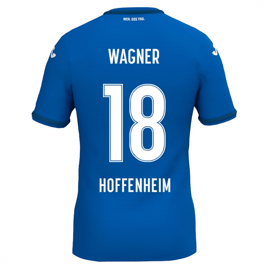 Kids Football Ricardo Wagner #18 Royal Blue Home Jersey 2024/25 T-Shirt Za